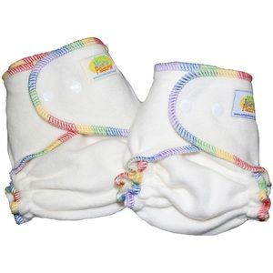 AMP hemp fitted cloth diapers - Size Small